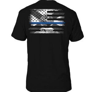 FLO GROWN Blue Line Men's T-shirt XL